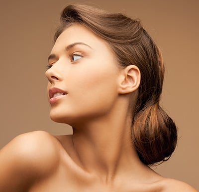 woman with beautiful neck